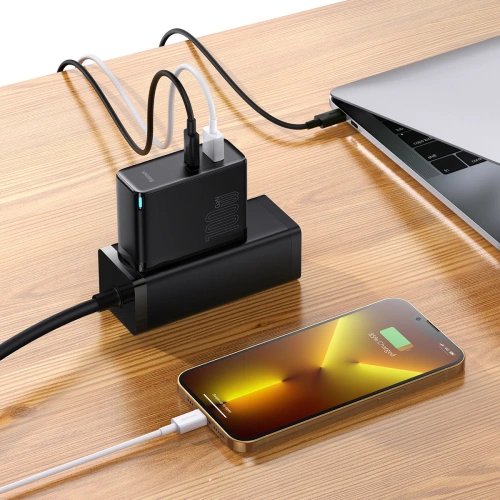 Kup Ładowarka sieciowa Baseus GaN5 Pro USB-C/USB 100W PD 3.0 QC4 .0+ AFC czarny - BSU3449BLK - {ean13} - Sklep Home Screen