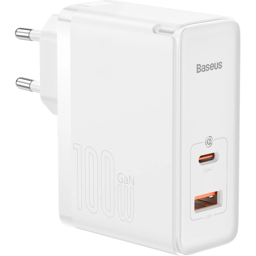 Kup Töltő Baseus GaN5 Pro USB-C/USB 100W PD 3.0 QC4 .0+ AFC fehér - BSU3450WHT - {ean13} - Sklep Home Screen