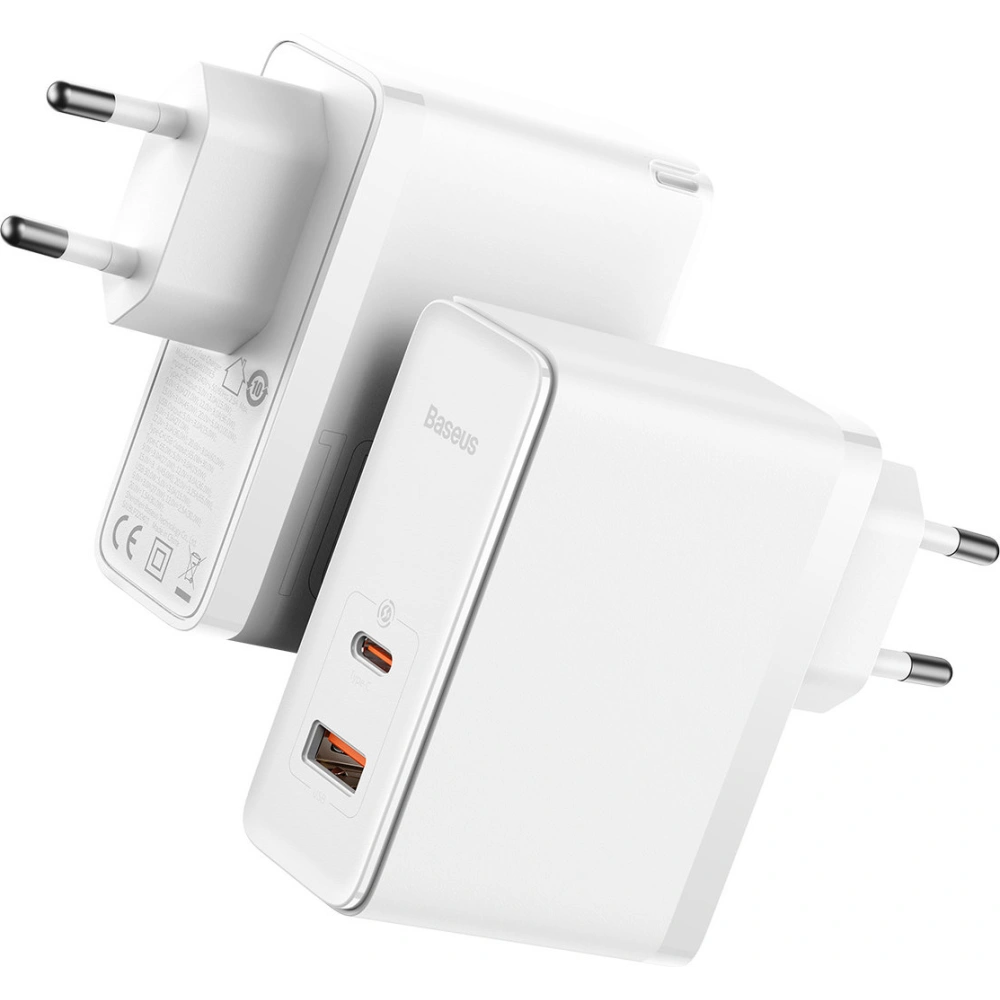 Ładowarka sieciowa Baseus GaN5 Pro USB-C/USB 100W PD 3.0 QC4 .0+ AFC biały