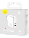 Kup Töltő Baseus GaN5 Pro USB-C/USB 100W PD 3.0 QC4 .0+ AFC fehér - BSU3450WHT - {ean13} - Sklep Home Screen