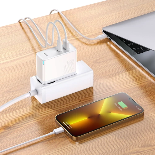 Kup Töltő Baseus GaN5 Pro USB-C/USB 100W PD 3.0 QC4 .0+ AFC fehér - BSU3450WHT - {ean13} - Sklep Home Screen