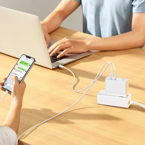 Kup Töltő Baseus GaN5 Pro USB-C/USB 100W PD 3.0 QC4 .0+ AFC fehér - BSU3450WHT - {ean13} - Sklep Home Screen