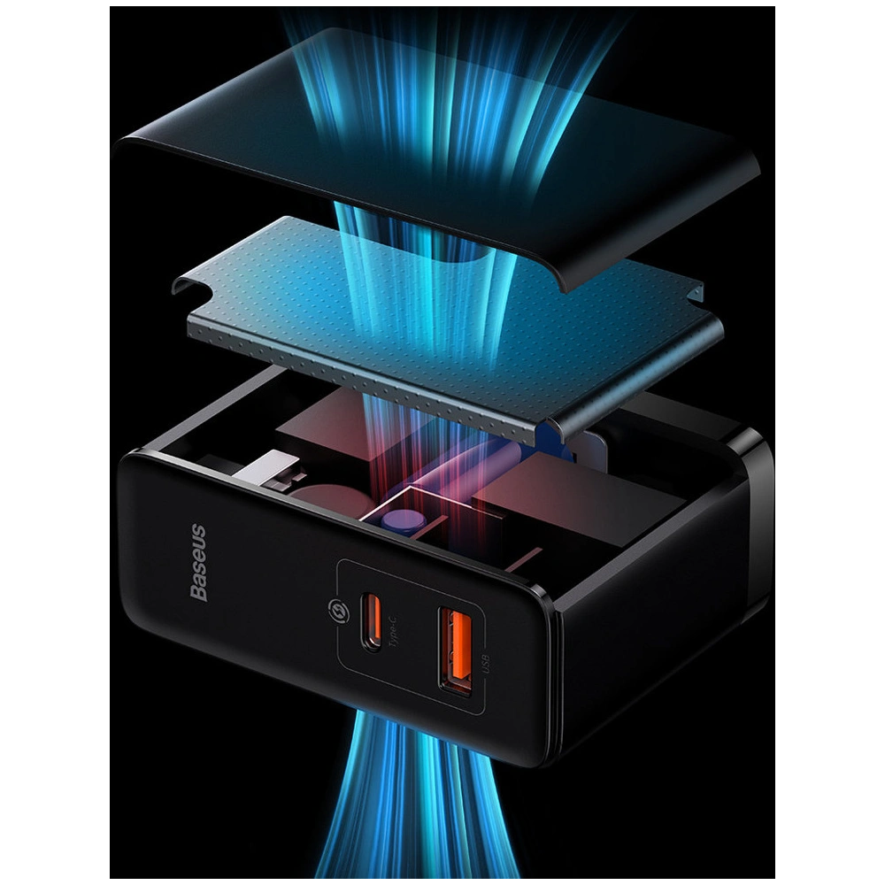 Ładowarka sieciowa Baseus GaN5 Pro USB-C/USB 100W PD 3.0 QC4 .0+ AFC biały