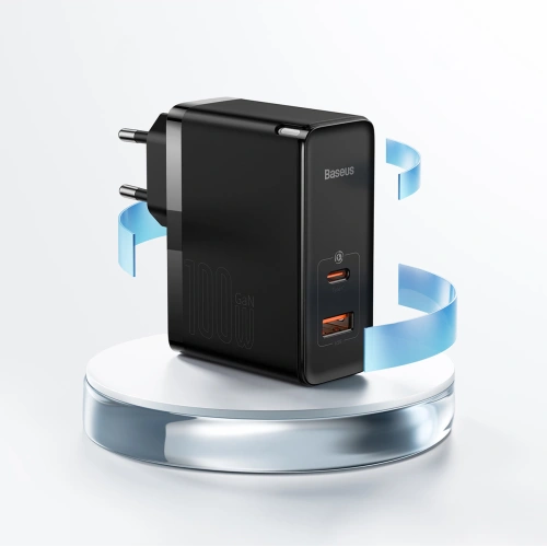 Kup Töltő Baseus GaN5 Pro USB-C/USB 100W PD 3.0 QC4 .0+ AFC fehér - BSU3450WHT - {ean13} - Sklep Home Screen