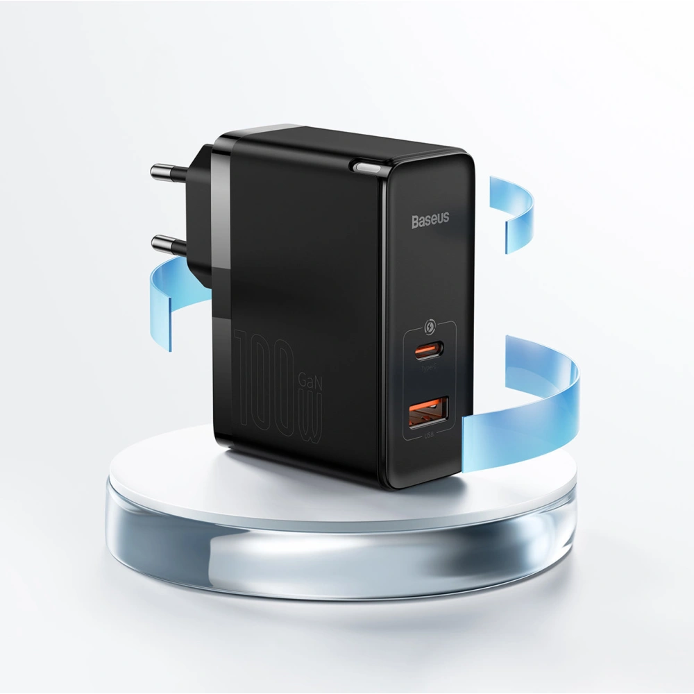 Ładowarka sieciowa Baseus GaN5 Pro USB-C/USB 100W PD 3.0 QC4 .0+ AFC biały