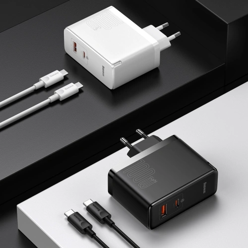 Kup Töltő Baseus GaN5 Pro USB-C/USB 100W PD 3.0 QC4 .0+ AFC fehér - BSU3450WHT - {ean13} - Sklep Home Screen