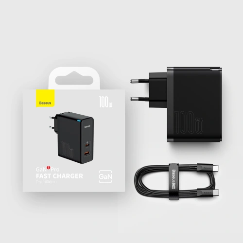 Kup Töltő Baseus GaN5 Pro USB-C/USB 100W PD 3.0 QC4 .0+ AFC fehér - BSU3450WHT - {ean13} - Sklep Home Screen
