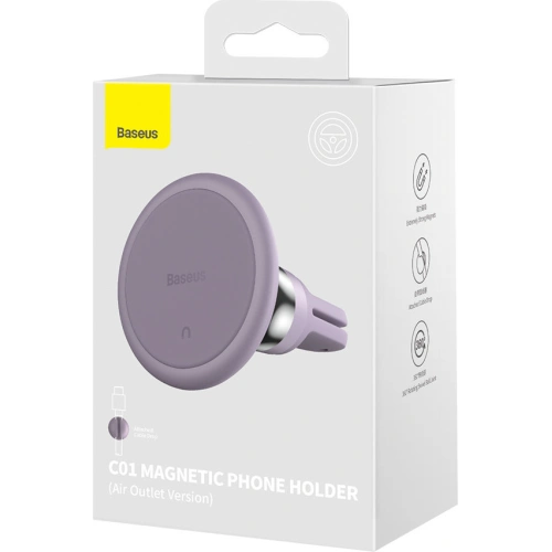 Kup Magnetische Auto-Halterung Baseus C01 Air Vent violett - BSU3452PRP - {ean13} - Sklep Home Screen