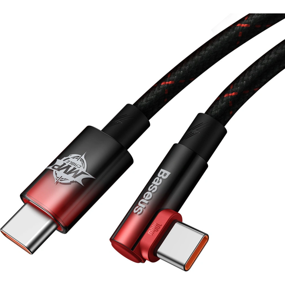 Kabel kątowy Baseus MVP Elbow USB-C - USB-C PD 100W 1m 5A niebieski