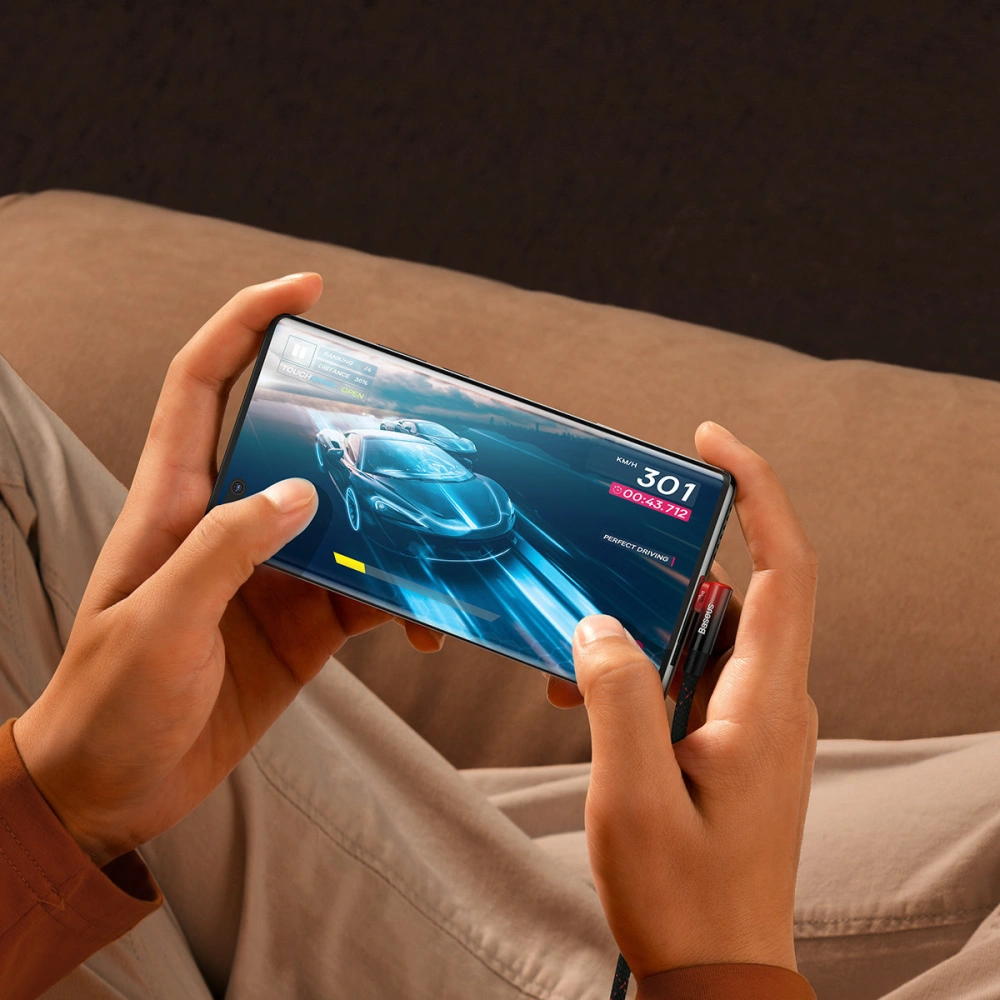 Kabel kątowy Baseus MVP Elbow USB-C - USB-C PD 100W 1m 5A niebieski