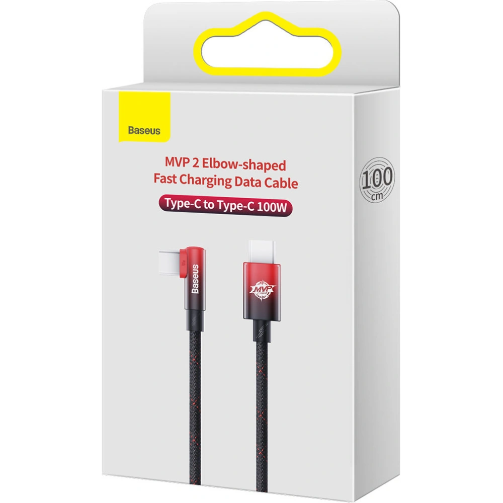 Kabel kątowy Baseus MVP Elbow USB-C - USB-C PD 100W 1m 5A niebieski