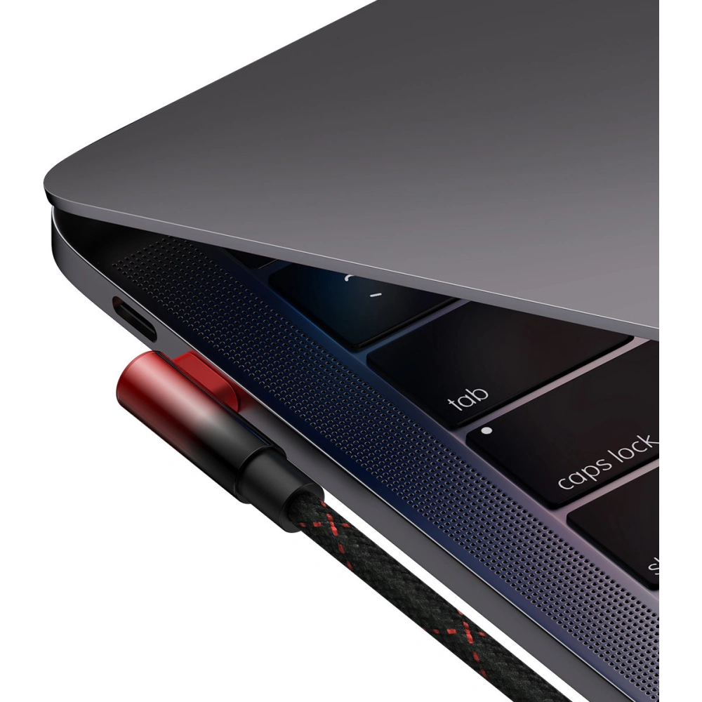 Kabel kątowy Baseus MVP Elbow USB-C - USB-C PD 100W 2m 5A czerwony