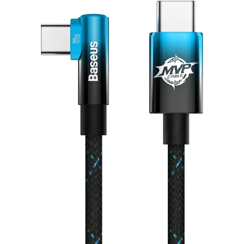 Kup Cablul unghiular Baseus MVP Elbow USB-C - USB-C PD 100W 2m 5A albastru - BSU3455BLU - {ean13} - Sklep Home Screen
