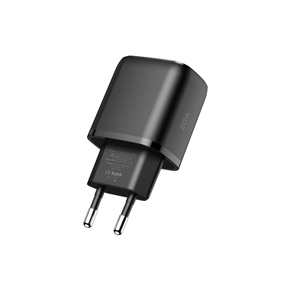 Ładowarka sieciowa Tech-Protect C20W 2-port Network Charger PD 20W QC 3.0 Black