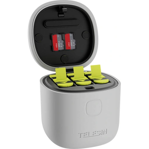 Buy Telesin 3-slot waterproof charger Allin box for GoPro Hero 9 / Hero 10 + 2 batteries (GP-BTR-905-GY-B) - TLS091 - {ean13} - Home Screen Store Europe