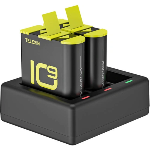 Buy Telesin 3-slot charger Box for GoPro Hero 9 / Hero 10 + 2 batteries (GP-BTR-903-B) - TLS094 - {ean13} - Home Screen Store Europe
