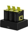 Buy Telesin 3-slot charger Box for GoPro Hero 9 / Hero 10 + 2 batteries (GP-BTR-903-B) - TLS094 - {ean13} - Home Screen Store Europe