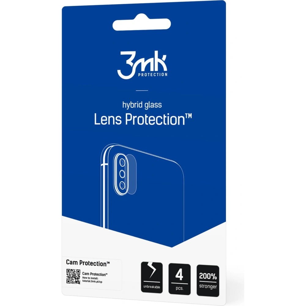 Szkło hybrydowe na obiektyw aparatu 3MK Lens Protection Motorola Moto G62 5G [4 PACK]