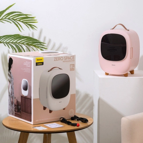 Buy Baseus mini portable travel fridge refrigerator pink - BSU3457PNK - {ean13} - Home Screen Store Europe