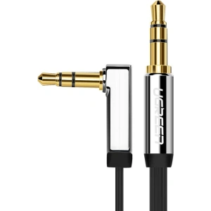 UGREEN flat cable AUX audio cable 3.5 mm mini jack 5m silver