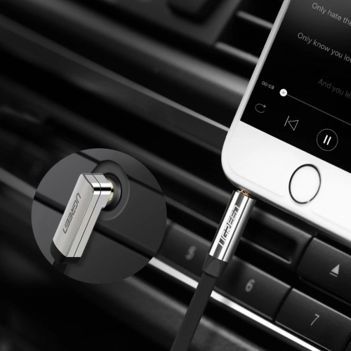 Kup Cablul plat UGREEN audio AUX 3,5mm mini jack 5m argintiu - UGR1330SLV - {ean13} - Sklep Home Screen