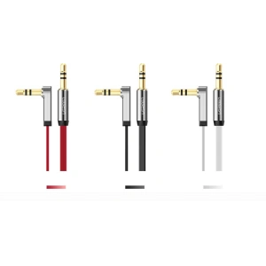 Płaski kabel UGREEN audio AUX 3,5mm mini jack 5m srebrny