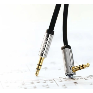 Płaski kabel UGREEN audio AUX 3,5mm mini jack 5m srebrny