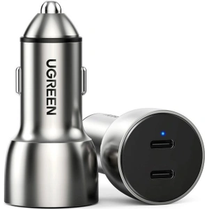 Kup Ładowarka samochodowa UGREEN CD213 2x USB-C QC3.0 PD 3.0 36W FCP AFC 3A szary - UGR1331GRY - {ean13} - Sklep Home Screen
