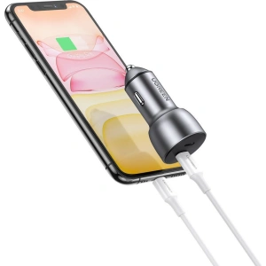 Kup Ładowarka samochodowa UGREEN CD213 2x USB-C QC3.0 PD 3.0 36W FCP AFC 3A szary - UGR1331GRY - {ean13} - Sklep Home Screen