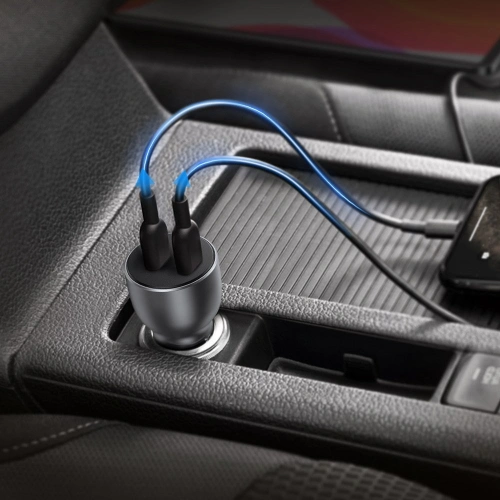 Kup Încărcător auto UGREEN CD213 2x USB-C QC3.0 PD 3.0 36W FCP AFC 3A gri - UGR1331GRY - {ean13} - Sklep Home Screen