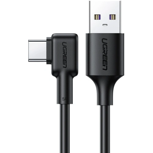 Kup Úhlový kabel UGREEN US307 USB-A - USB-C QC 3.0 SCP FCP 5A 2m černý - UGR1332BLK - {ean13} - Sklep Home Screen