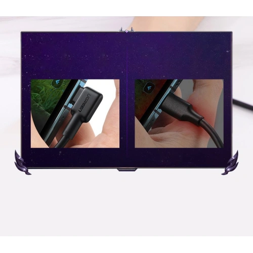 Kup Úhlový kabel UGREEN US307 USB-A - USB-C QC 3.0 SCP FCP 5A 2m černý - UGR1332BLK - {ean13} - Sklep Home Screen