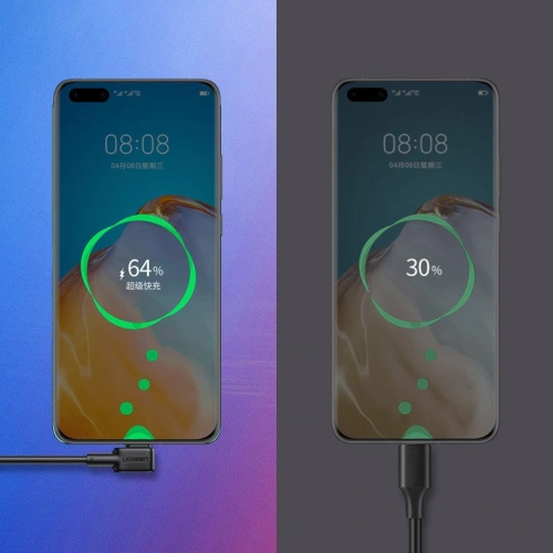 Kup Úhlový kabel UGREEN US307 USB-A - USB-C QC 3.0 SCP FCP 5A 2m černý - UGR1332BLK - {ean13} - Sklep Home Screen