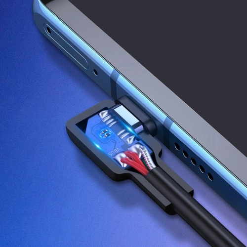 Kup Úhlový kabel UGREEN US307 USB-A - USB-C QC 3.0 SCP FCP 5A 2m černý - UGR1332BLK - {ean13} - Sklep Home Screen