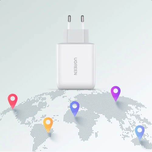 Kup UGREEN CD170 USB-A/USB-C 36W QC 4.0 PD fehér hálózati töltő - UGR1333WHT - {ean13} - Sklep Home Screen