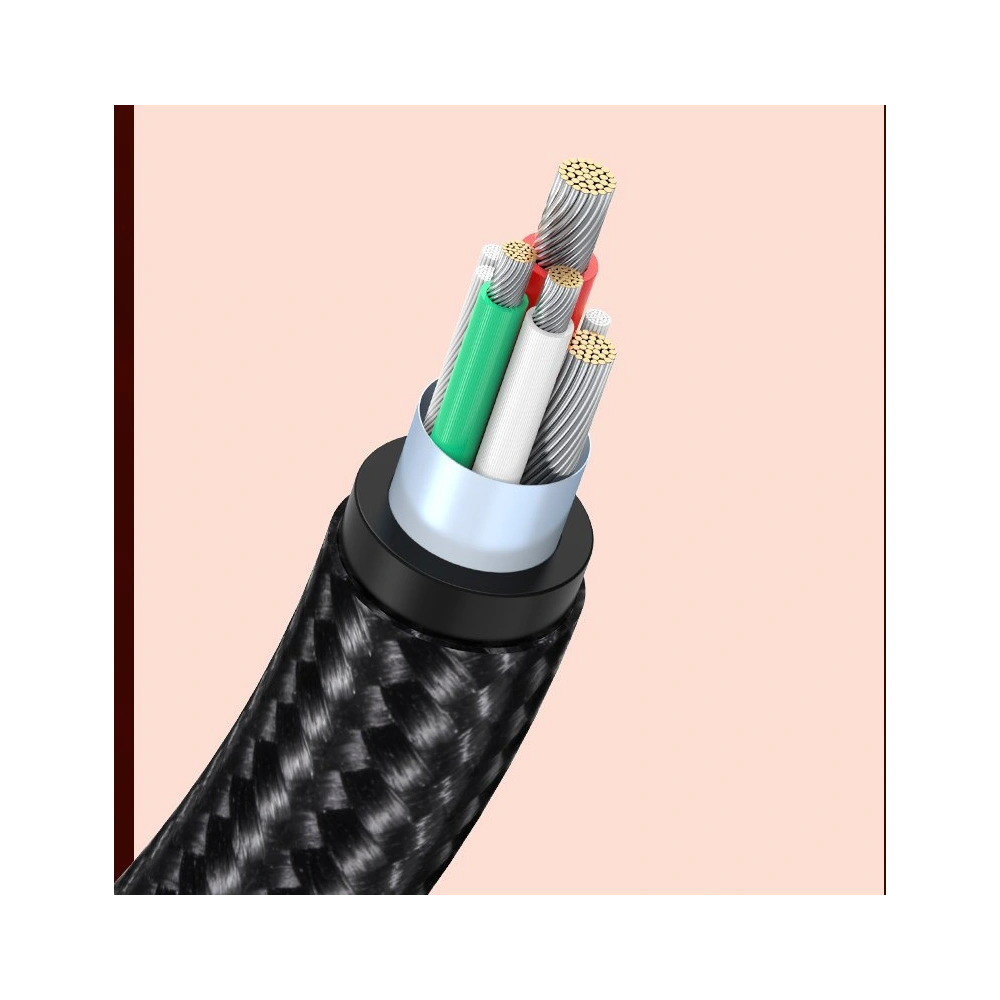 Kątowy kabel UGREEN US313 USB-A - USB-C QC 3.0 SCP FCP 5A 0,5m czarny