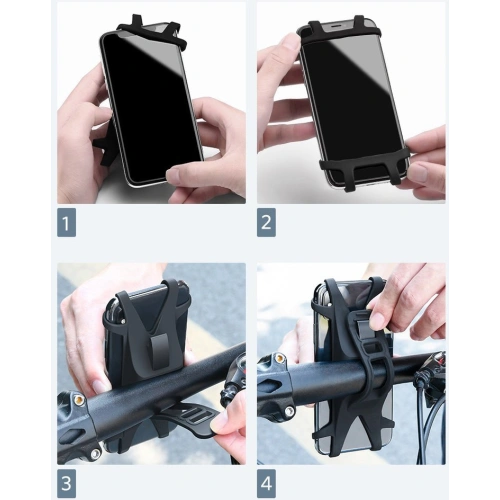 Kup UGREEN LP116 Fahrradhalterung aus Silikon für den Lenker schwarz - UGR1336BLK - {ean13} - Sklep Home Screen