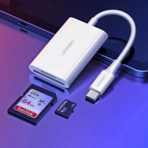 Kup UGREEN CM265 USB-C 3.2 Gen 1 fehér SD/microSD/TF kártyaolvasó - UGR1338WHT - {ean13} - Sklep Home Screen