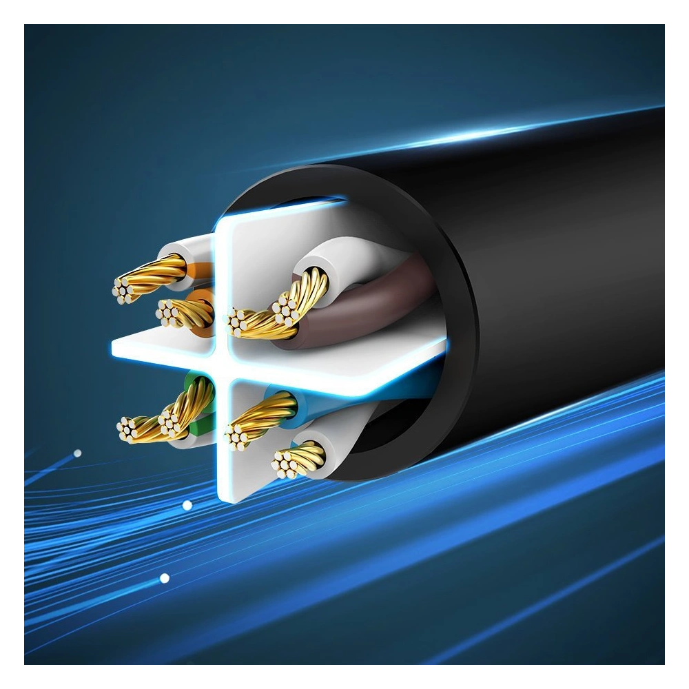 Kabel sieciowy UGREEN NW102 Ethernet patchcord RJ45 Cat 6 UTP 1000Mbps 1m biały