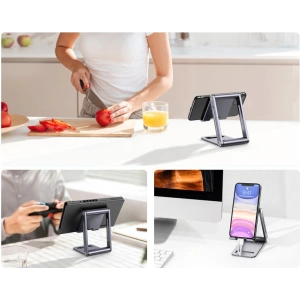 Stojan na telefon/tablet UGREEN LP263 hliníkový šedý