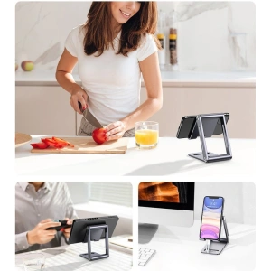 UGREEN LP263 metal aluminum folding phone holder tablet gray