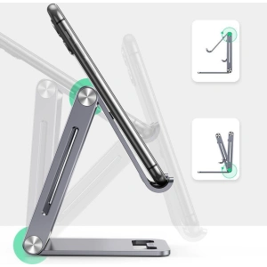 Stojan na telefon/tablet UGREEN LP263 hliníkový šedý