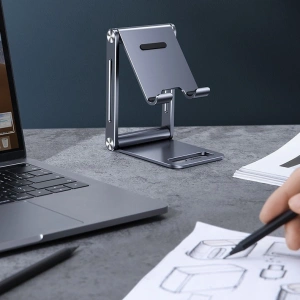 UGREEN LP263 metal aluminum folding phone holder tablet gray