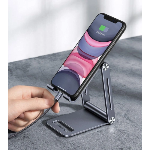 Kup Suport pentru telefon/tabletă UGREEN LP263 din aluminiu gri - UGR1341GRY - {ean13} - Sklep Home Screen