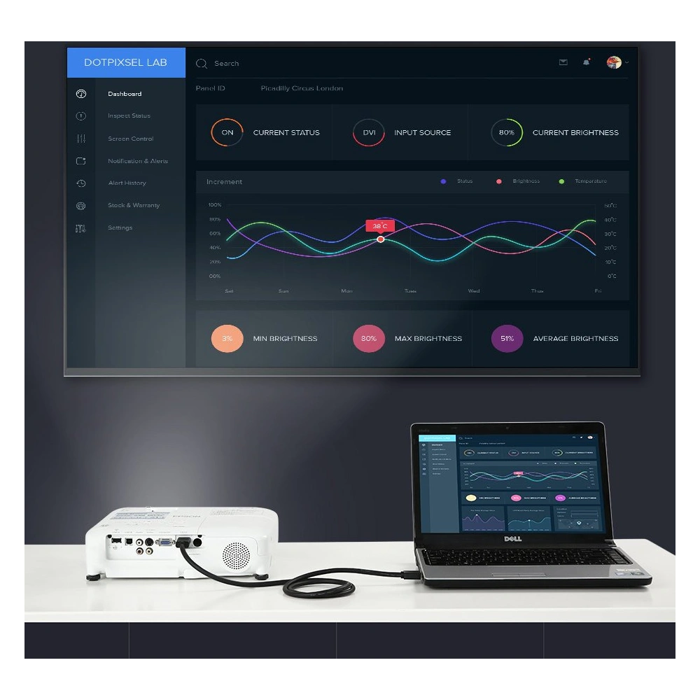 Kabel UGREEN HD104 HDMI 1.4 4K 30 Hz 3D 10 m czarny