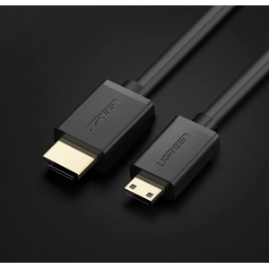 Kabel UGREEN HD108 HDMI (męski) - mini HDMI (męski) 3D Ethernet ARC 1m czarny