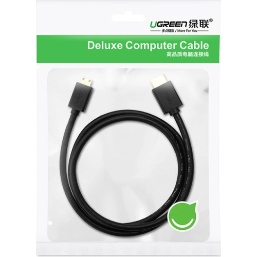 Kup Cablul UGREEN HD108 HDMI (bărbat) - mini HDMI (bărbat) 3D Ethernet ARC 1m negru - UGR1343BLK - {ean13} - Sklep Home Screen