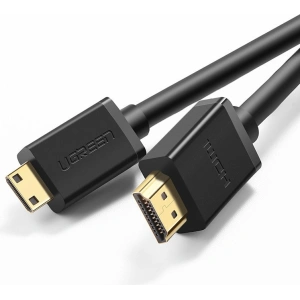 Kabel UGREEN HD108 HDMI (męski) - mini HDMI (męski) 3D Ethernet ARC 1m czarny