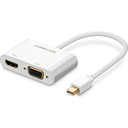 Kup Adapter UGREEN MD108 HDMI / VGA - Mini DisplayPort 4K@30Hz FullHD 1080p Weiß - UGR1344WHT - {ean13} - Sklep Home Screen