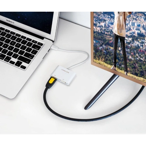 Kup Adaptér UGREEN MD108 HDMI / VGA - mini DisplayPort 4K@30 Hz Full HD 1080p černý - UGR1345BLK - {ean13} - Sklep Home Screen